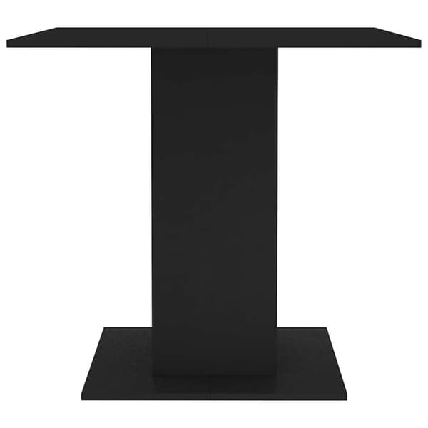 vidaXL Spisebord svart 80x80x75 cm sponplate