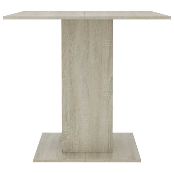 vidaXL Spisebord sonoma eik 80x80x75 cm sponplate
