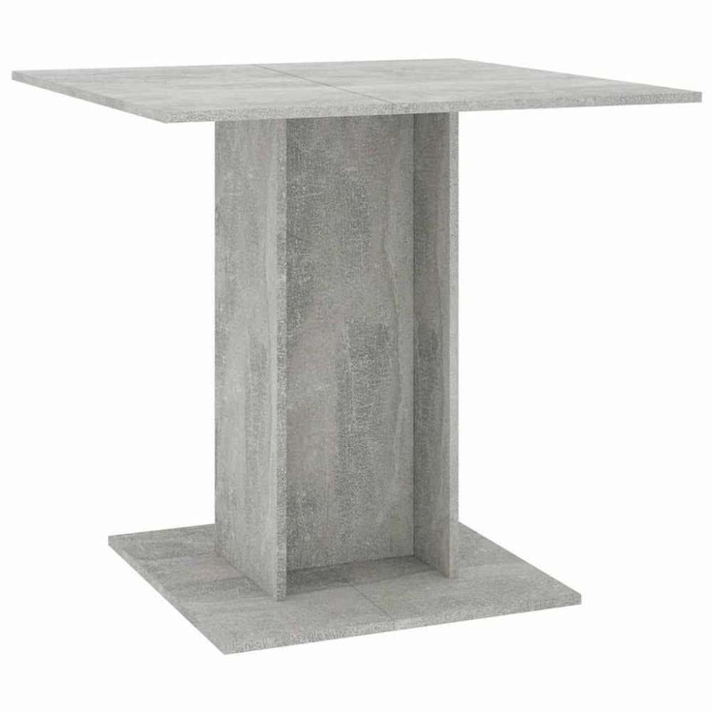 vidaXL Matbord betonggrå 80x80x75 cm spånskiva