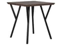 Miniatyrbillede 1 af 7: Middagsbord Mørk Træ Sort Metal 70 x 70 cm 4 Personers Køkken Møbel Firkantede Sildeben Lille Spisebord Moderne Stue Indretning Tilbehør