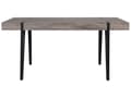 Miniatyrbillede 5 af 8: Spisebord Mørkt MDF Træ og Sort Pulverlakeret metalben 150 x 90 cm Rektangulært Moderne look Industriel Inspireret Køkken Indretning