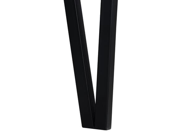 Spisebord Mørkt MDF Træ og Sort Pulverlakeret metalben 150 x 90 cm Rektangulært Moderne look Industriel Inspireret Køkken Indretning