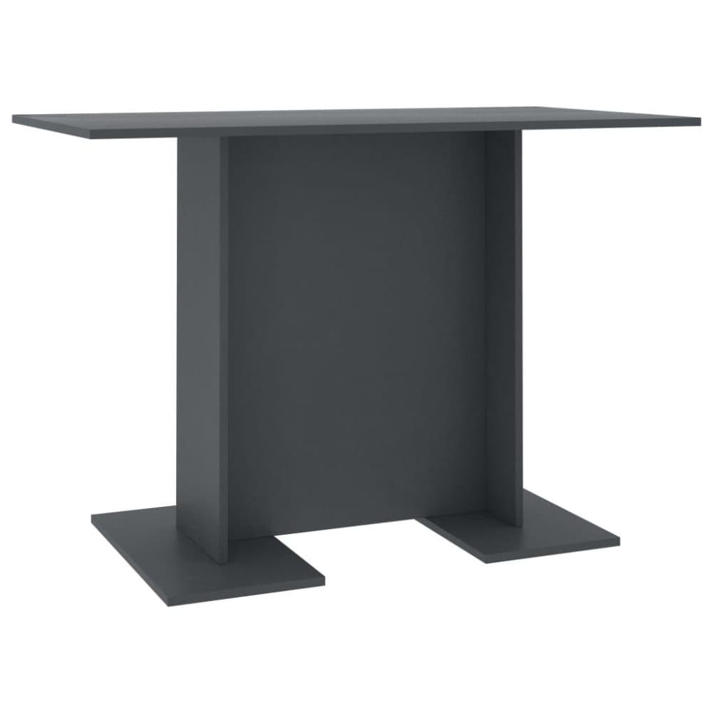 vidaXL Matbord grå 110x60x75 cm spånskiva