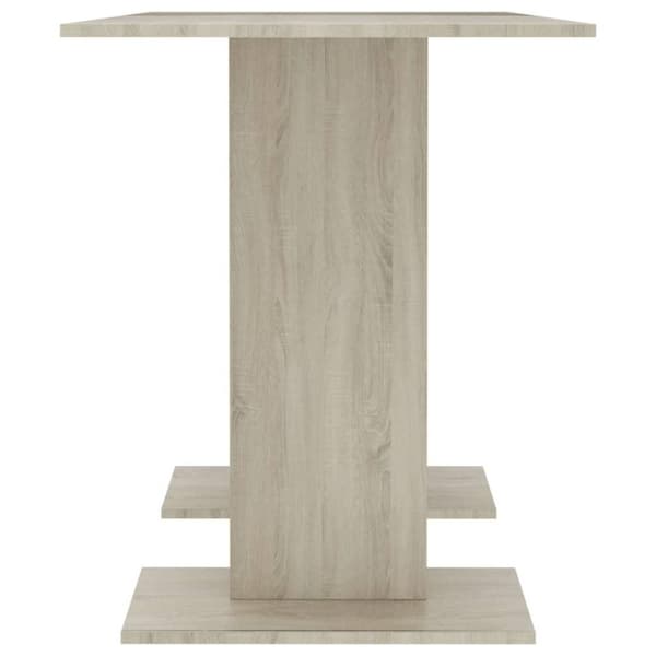 vidaXL Spisebord sonoma eik 110x60x75 cm sponplate