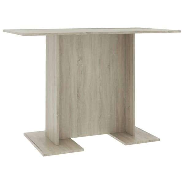 vidaXL Spisebord sonoma eik 110x60x75 cm sponplate
