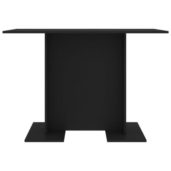 vidaXL Ruokapöytä musta 110x60x75 cm lastulevy
