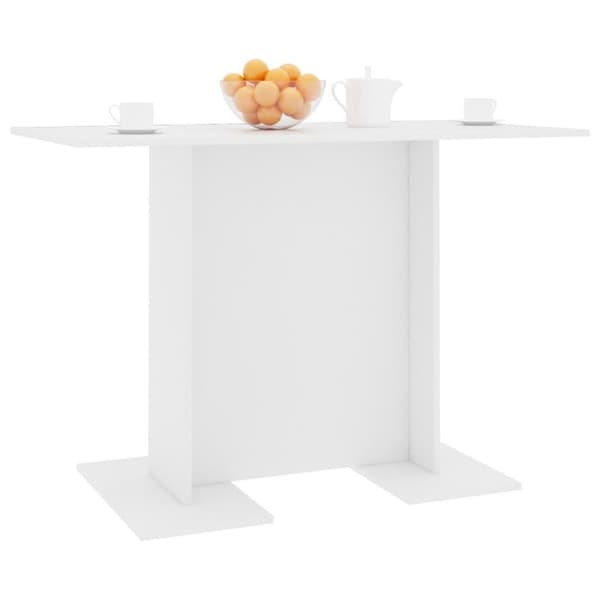 vidaXL spisebord 110 x 60 x 75 cm spånplade hvid