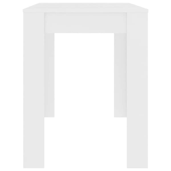 vidaXL spisebord 120 x 60 x 76 cm spånplade hvid