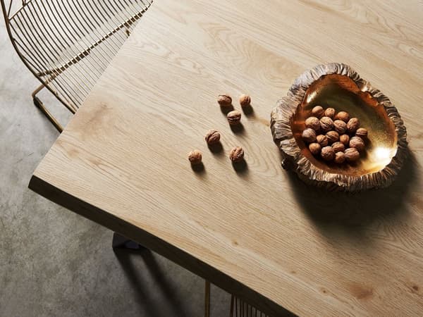 Ruokapöytä vaalea puu MDF-levy musta metalli 180 x 90 x 77 cm kuudelle suorakulmainen moderni tyyli