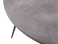 Miniatyrbild 5 av 7: Matbord Betong Effekt Topp Svarta Metallben Rund 120 cm Modern Glamour Stil