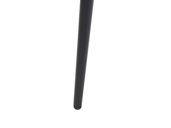 Matbord Betong Effekt Topp Svarta Metallben Rektangulär 120 x 80 cm för 4 Personer Modern Glamour Stil