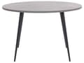 Miniatyrbillede 1 af 7: Betoneffekt Sort Spisebord 120 cm Rund Bordplade Metalben til 4 Personer Moderne Stil