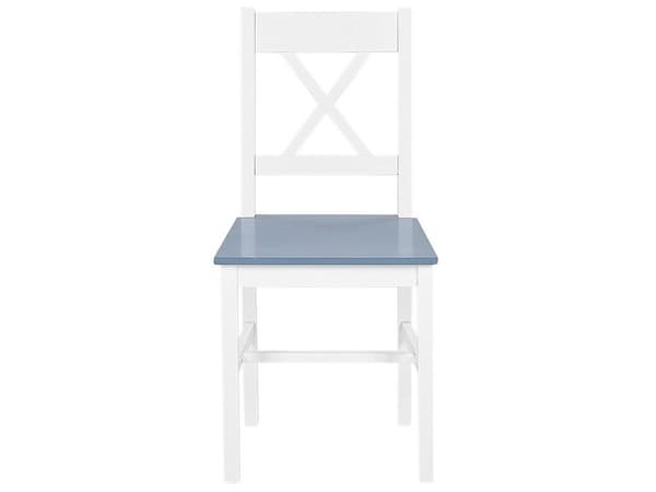Matmöblemang Vit Stabil Trä Ljus trä Topp 4-sits 120 x 75 cm Modern Skandinavisk