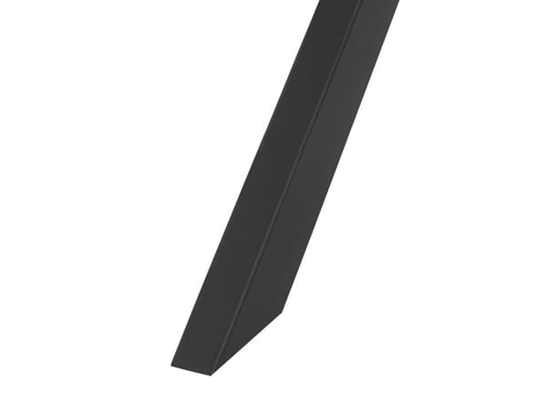 Ruokapöytä harmaa MDF-levy metalli 140 x 80 x 75 cm neljälle betonikuvio suorakulmainen industriaalinen tyyli