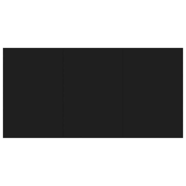 vidaXL Spisebord svart 180x90x76 cm sponplate