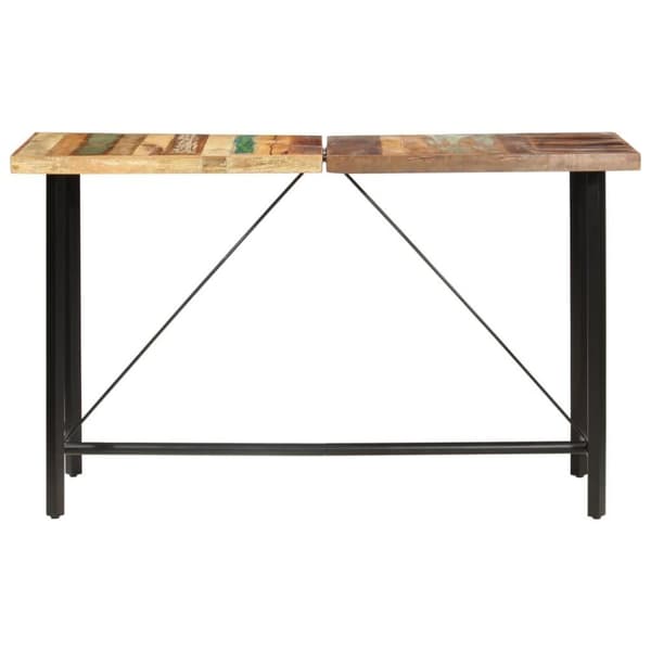 vidaXL Barbord 180x70x107 cm massivt återvunnet trä