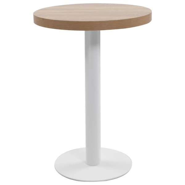 vidaXL Bistropöytä vaaleanruskea 60 cm MDF