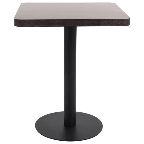vidaXL Bistrobord mörkbrun 60X60 cm MDF