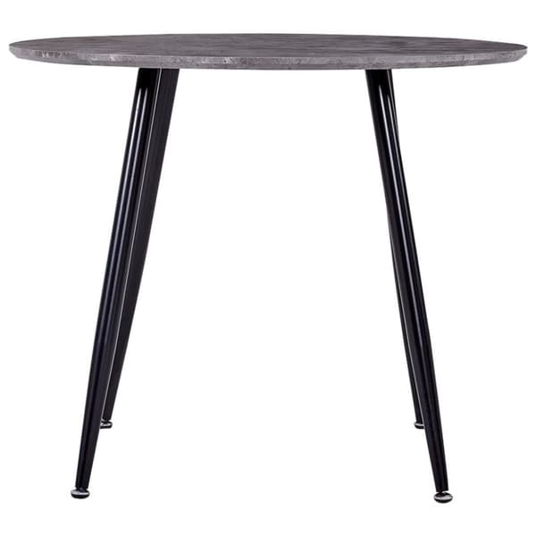 vidaXL spisebord 90 x 73,5 cm MDF betongrå og sort