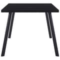 Miniatyrbilde 3 av 6: vidaXL Spisebord svart 160x80x75 cm herdet glass