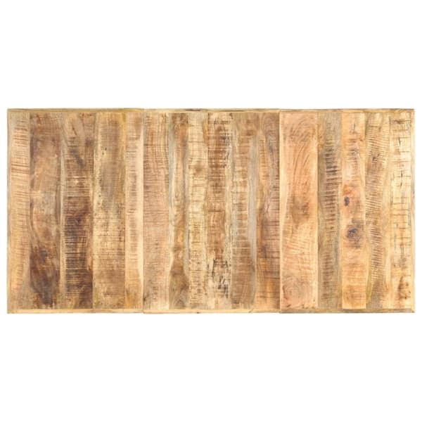 vidaXL spisebord 180 x 90 x 76 cm massivt ru mangotræ