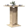 Miniatyrbillede 2 af 8: vidaXL bistrobord 60x60x75 cm konstrueret træ sonoma-eg
