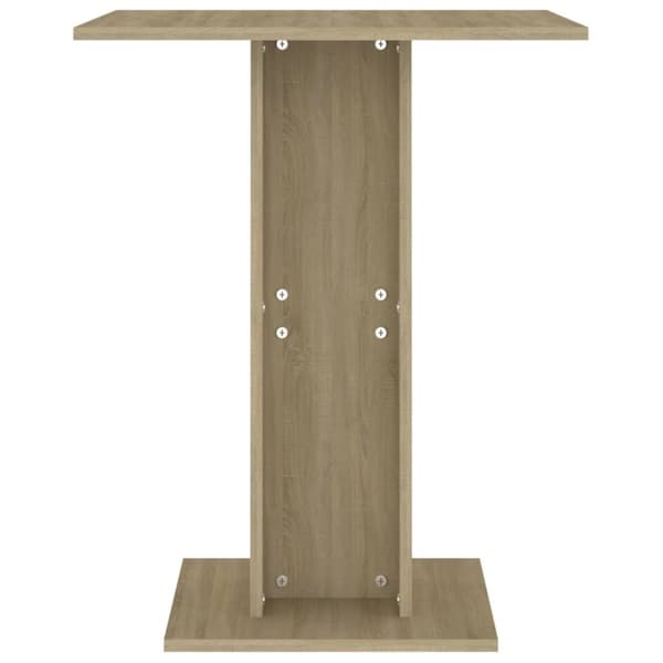 vidaXL Cafébord sonoma-ek 60x60x75 cm konstruerat trä