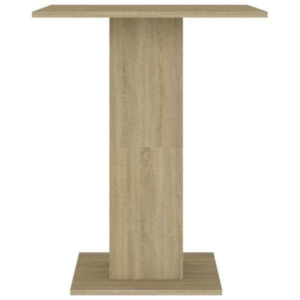 vidaXL Cafébord sonoma-ek 60x60x75 cm konstruerat trä