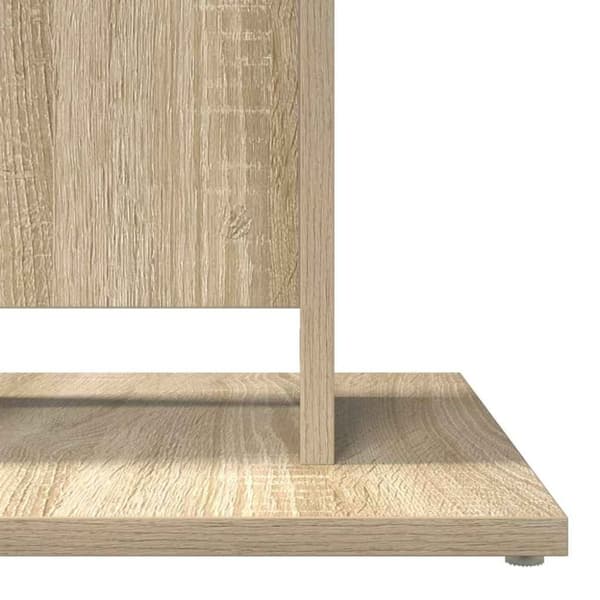 vidaXL Cafébord sonoma-ek 60x60x75 cm konstruerat trä