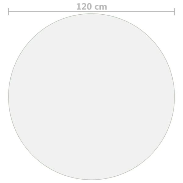 vidaXL bordbeskytter Ø 120 cm 2 mm PVC mat