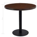 Miniatyrbillede 5 af 5: vidaXL bistrobord 80 cm MDF mørkebrun