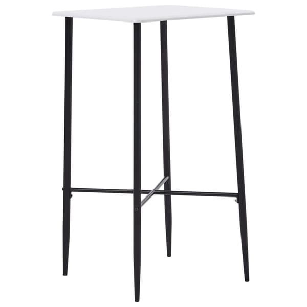 vidaXL Baaripöytä valkoinen 60x60x111 cm MDF