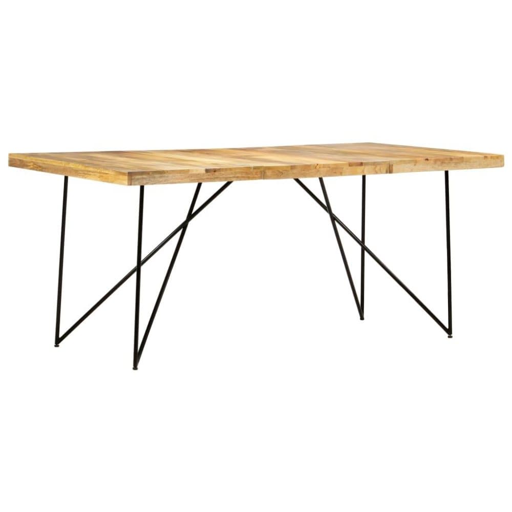 vidaXL Ruokapöytä 180x90x76 cm täysi mangopuu