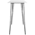 Miniatyrbillede 3 af 5: vidaXL barbord 120x60x105 cm hvid