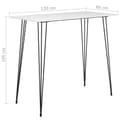 Miniatyrbillede 5 af 5: vidaXL barbord 120x60x105 cm hvid