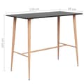 Miniatyrbild 5 av 5: vidaXL Barbord svart 120x60x105 cm