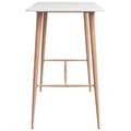 Miniatyrbillede 3 af 5: vidaXL barbord 120x60x105 cm hvid