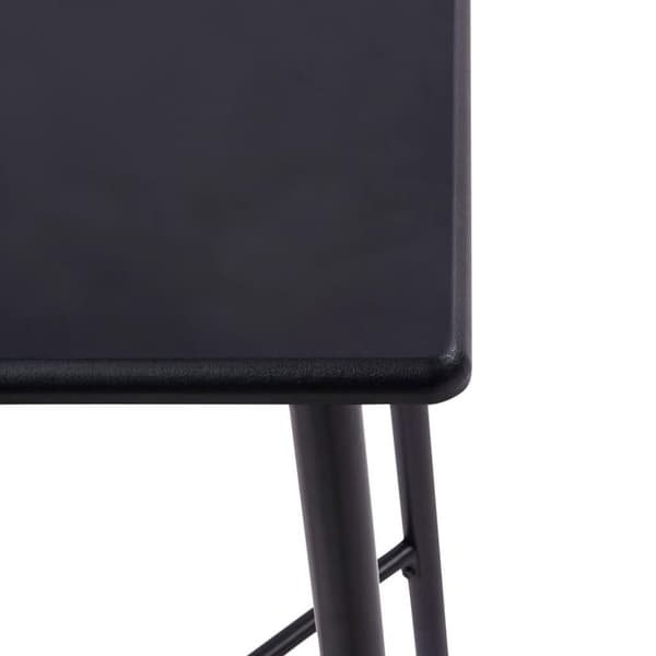 vidaXL Barbord svart 60x60x111 cm MDF