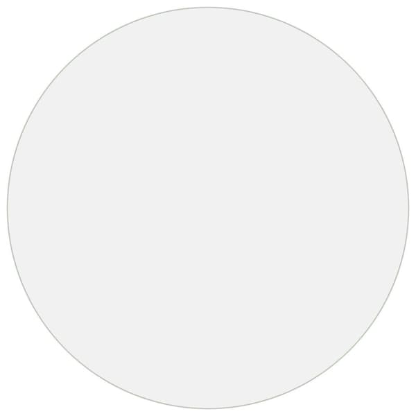 vidaXL Bordbeskytter gjennomsiktig Ø 90 cm 2 mm PVC