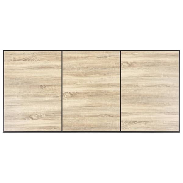 vidaXL Spisebord eik 200x100x75 cm MDF