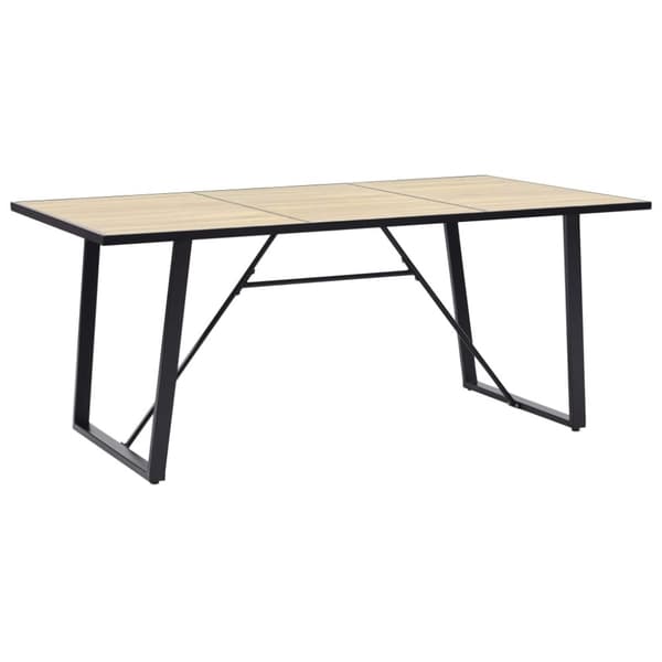 vidaXL Spisebord eik 200x100x75 cm MDF
