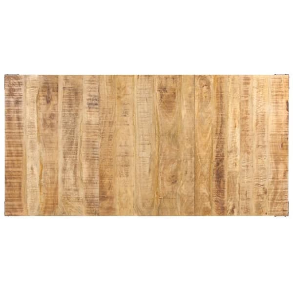 vidaXL spisebord 180x90x76 cm massivt ru mangotræ