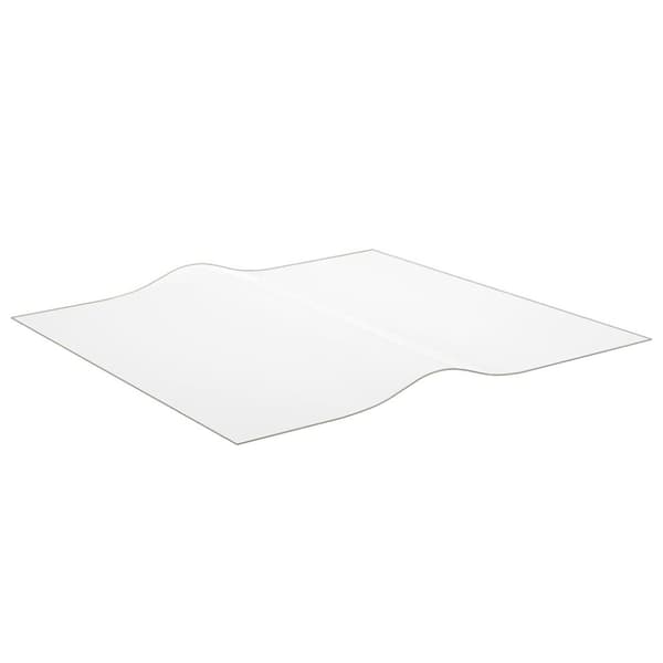 vidaXL bordbeskytter 70x70 cm 2 mm PVC mat