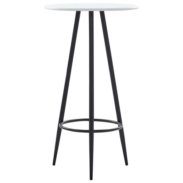 vidaXL Baaripöytä valkoinen 60x107,5 cm MDF