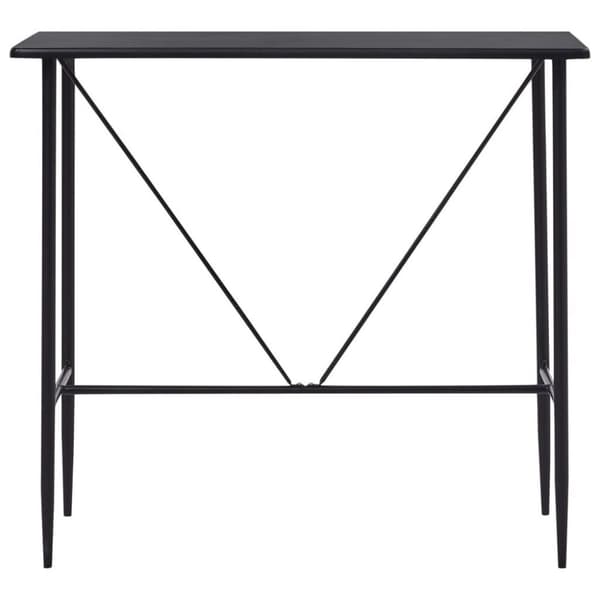 vidaXL Barbord svart 120x60x110 cm MDF