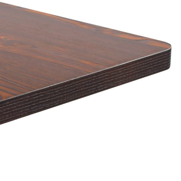 vidaXL bistrobord 60x60 cm MDF mørkebrun