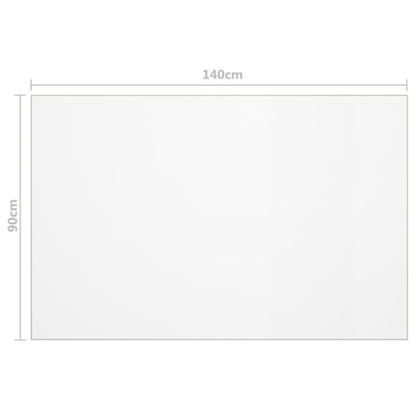 vidaXL Bordsskydd genomskinligt 140x90 cm 2 mm PVC