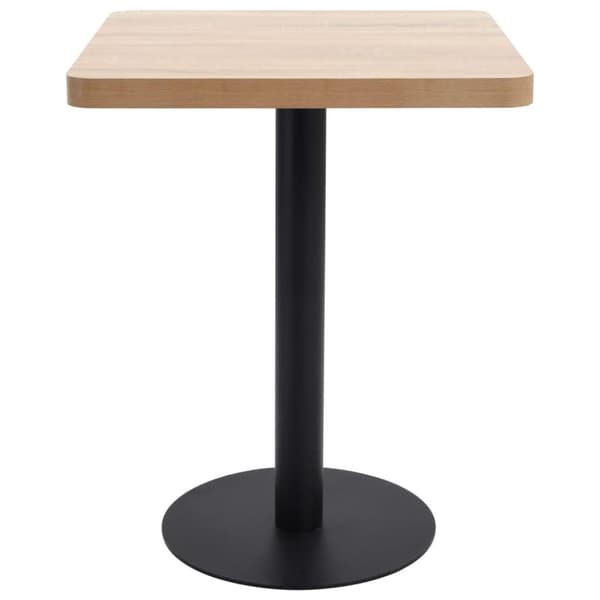 vidaXL bistrobord 60x60 cm MDF lysebrun