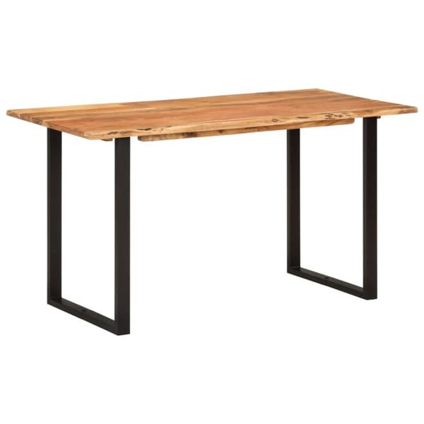 vidaXL spisebord 140x70x76 cm massivt akacietræ