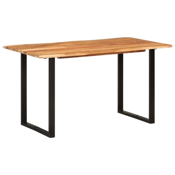 vidaXL spisebord 140x70x76 cm massivt akacietræ